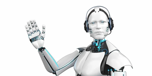 Humanoïde robot Callbot — Stockfoto