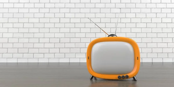 Banner de TV laranja — Fotografia de Stock