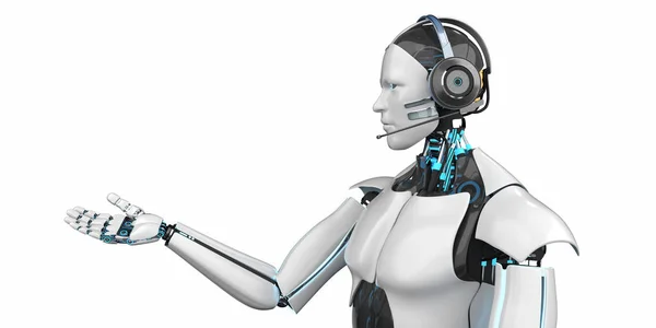 Humanoid Robot Callbot — Stock Photo, Image