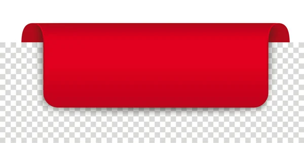Довгий червоний прихований маркер Прапор прозорий — стоковий вектор