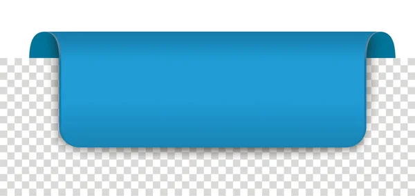 Dlouhá modrá značka proužkové značky průhledná — Stockový vektor