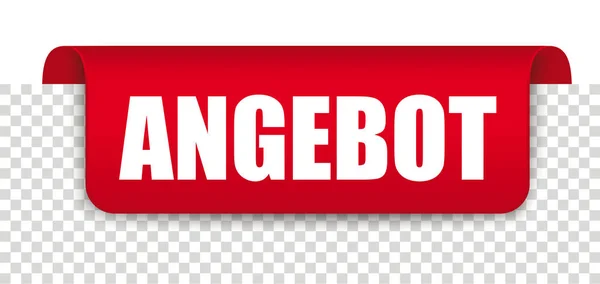 Angebot röd Covert Marker Banner Transparent — Stock vektor