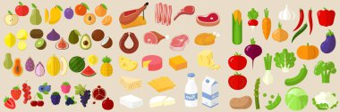 Vektör düz Tasarım Icon set.