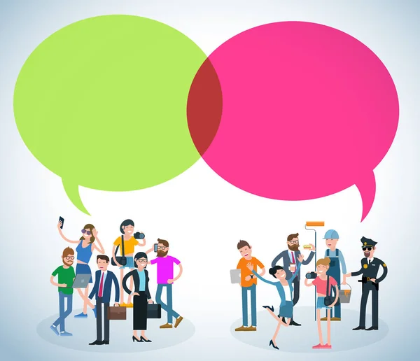 Vector people communicating — Stock Vector