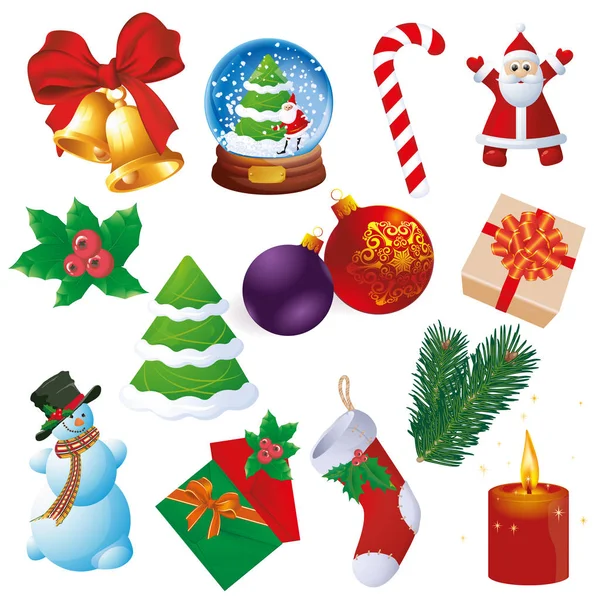 Christmas  vector element set. — Stock Vector