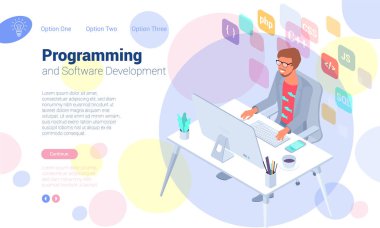 iş yerinde programcı