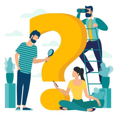 Soru işareti, çözüm arıyorum.