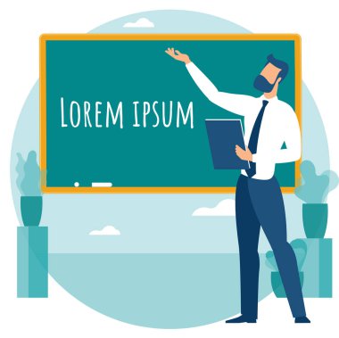 Tahtadaki weböğretmen.