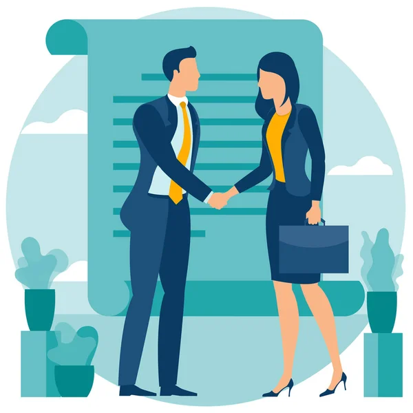 bir el sıkışma ile anlaşma