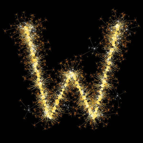 Étincelles scintillantes lettres ensemble — Image vectorielle