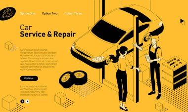 Araç hizmetleri mobil uygulama şablonu