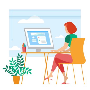 Genç bayan taşeron olarak çalışıyor..