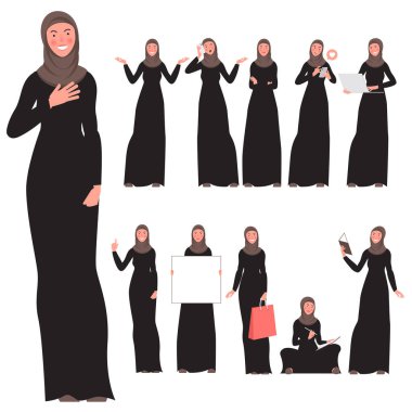 düz dizayn karakterleri genç bir kadın