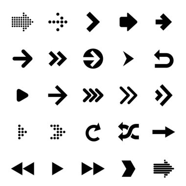 Vektör ok simgesi ayarlandı.