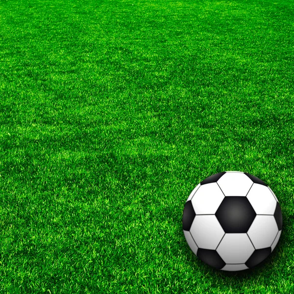 Green Soccer Field Lights — Stock Photo, Image