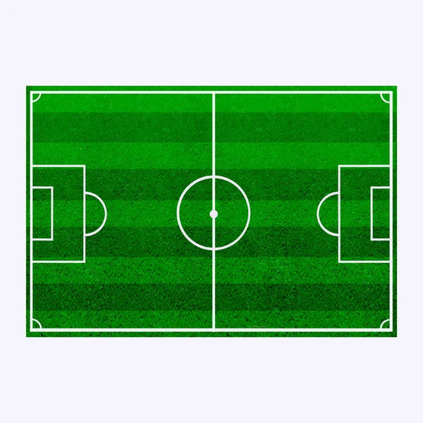 Gröna Fotbollsplan Med Lampor — Stockfoto