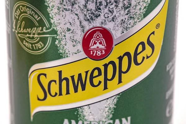 Huettenberg Németország 2018 Június Fotó Schweppes Amerikai Ginger Ale Tett — Stock Fotó