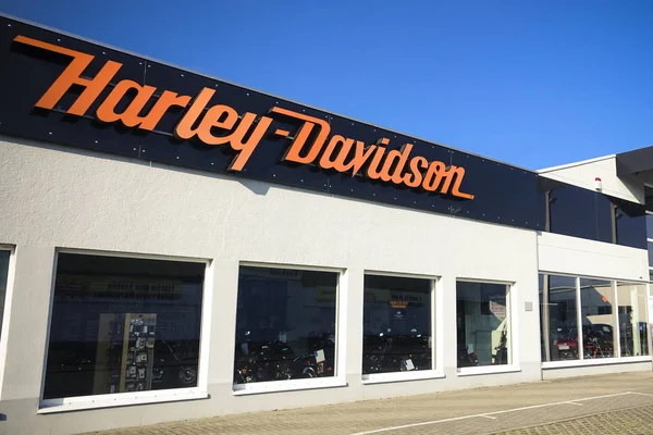 Wetzlar Dutenhofen Niemcy Marca 2018 Harley Davidson Znak Logo Harley — Zdjęcie stockowe