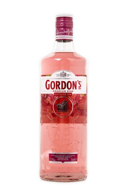 Huettenberg, Almanya - 8 Eylül 2018: Gordon'ın Londra Kuru Cin satan dünyanın en iyi markadır. İngiliz ruhları şirketine Diageo ait.