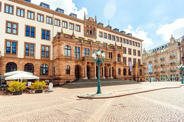 Historic Town Hall in Wiesbaden in summer 2018 Germany