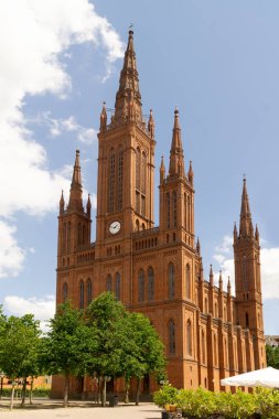 Marktkirche Wiesbaden en eski ve en büyük Protestan Kilisesi; Carl Boos tarafından 