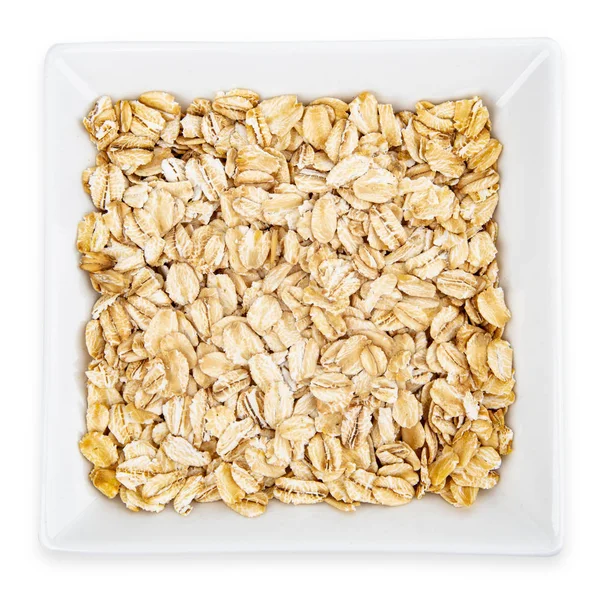 Oatmeal Bowl Isolated White Background — Stock Photo, Image