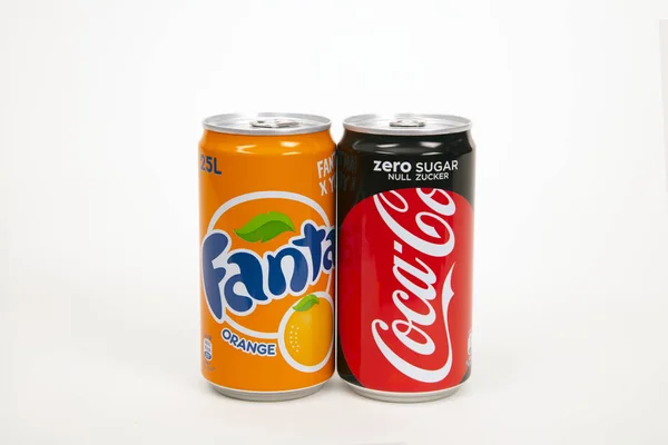 Huettenberg Németország 2018 Június Kanna Nulla Cukor Coca Cola Fanta — Stock Fotó