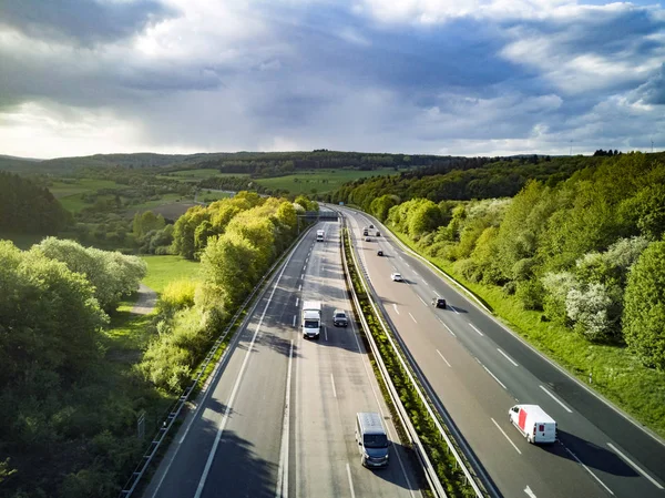 Auto-estrada na Alemanha — Fotografia de Stock