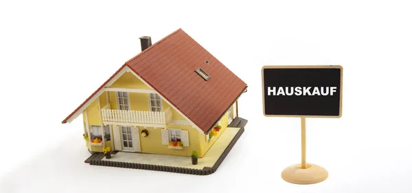 Hauskauf signifie achat de maison — Photo