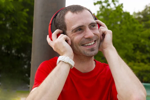 Sporten met muziek — Stockfoto