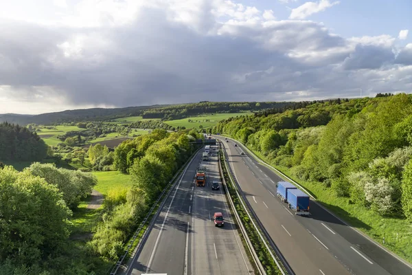 Autobahn alemão — Fotografia de Stock