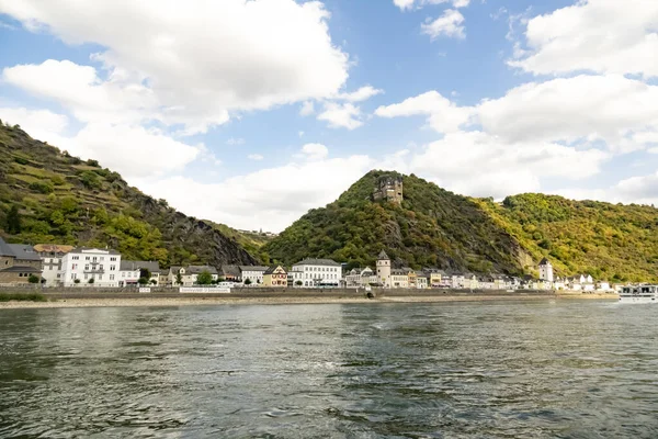 Rhine with Sankt Goar — Stock Photo, Image