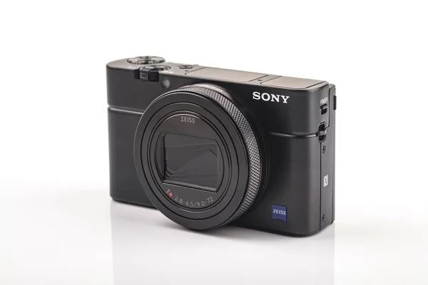 Hüttenberg Deutschland April 2020 Sony 100 Ist Die Premium Kompaktkamera — Stockfoto