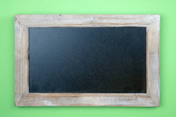 Quadro Negro Decorativo Fundo Verde — Fotografia de Stock