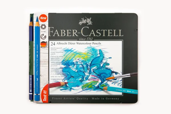 Wetzlar Duitsland 2020 Faber Castell Aquarelpotloden — Stockfoto