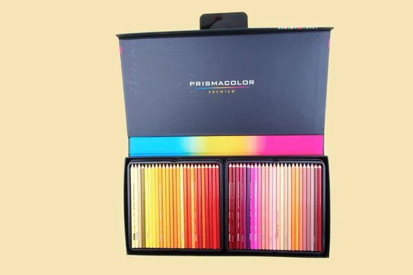 Wetzlar Germany 2020 Prismacolor Colored Pencils Cardboard Box 1938 독수리 — 스톡 사진