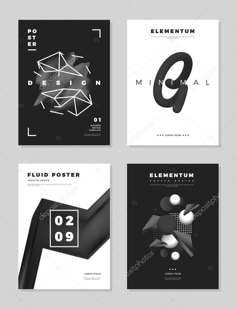 Modern abstract cover design templates.
