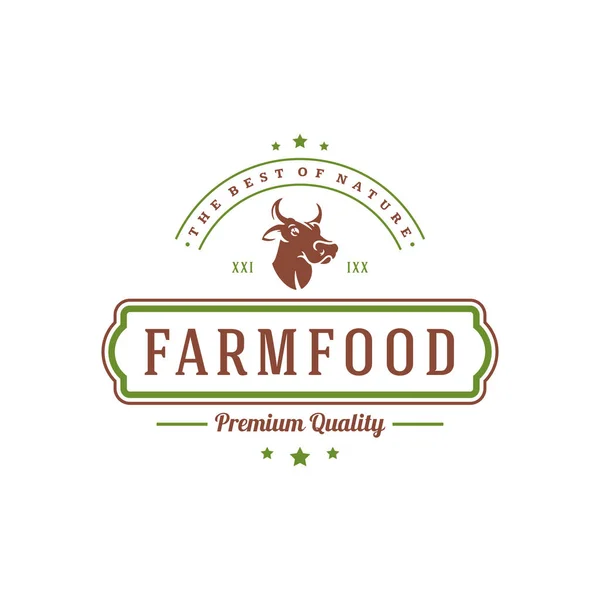 Farmers market logo template vector illustration. — Stock Vector