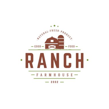 Çiftçiler logo şablonu vektör çizim Pazar.