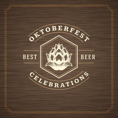 Oktoberfest tebrik kartı veya dokulu arka plan olarak görüntüle. Bira Festivali kutlama.