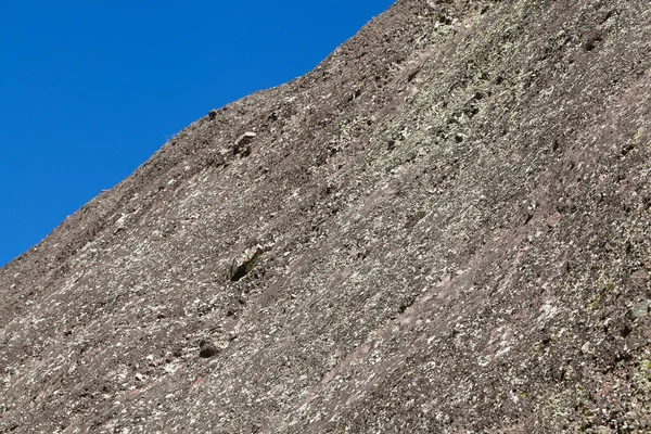 Partie Montagne Avec Ciel Bleu Mise Point Sélective — Photo