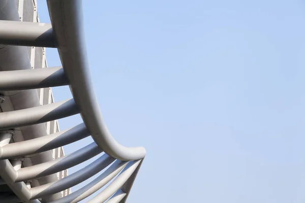 Abstract Industrial Steel Structure Blue Sky — Stock Photo, Image