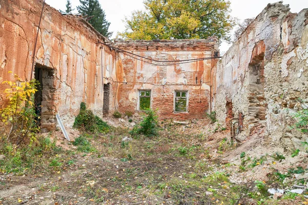 Ruínas Edifícios Destruídos Abandonados Livre — Fotografia de Stock