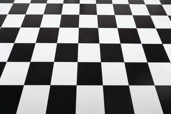 Checkered Style Tile Floor Selective Focus — стоковое фото