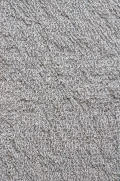 Closeup Van Witte Badstof Textuur — Stockfoto