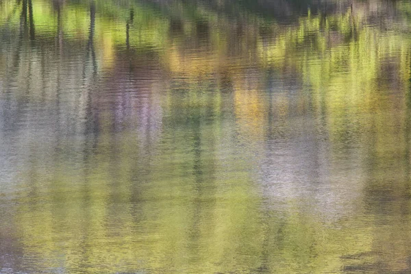 Background Rippled Water Surface Multicolored Reflections Selective Focus — Stock Photo, Image