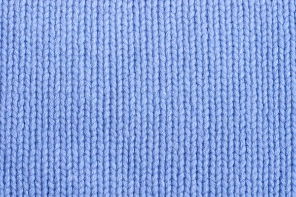 Closeup Seamless Blue Knitted Fabric Texture Stock Photo