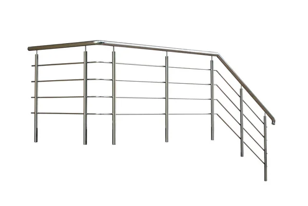 Contemporary Decorative Handrails Isolated White Background — Stock Photo, Image