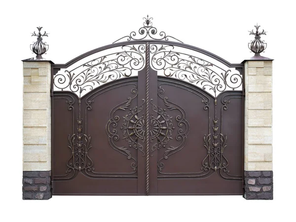 Automatic decorative gates. Isolation. — Stock Photo, Image