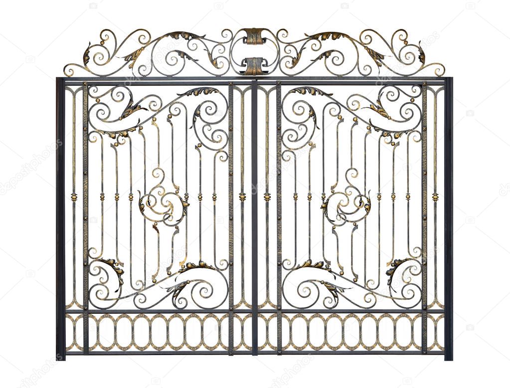 Openwork gates in the old style.